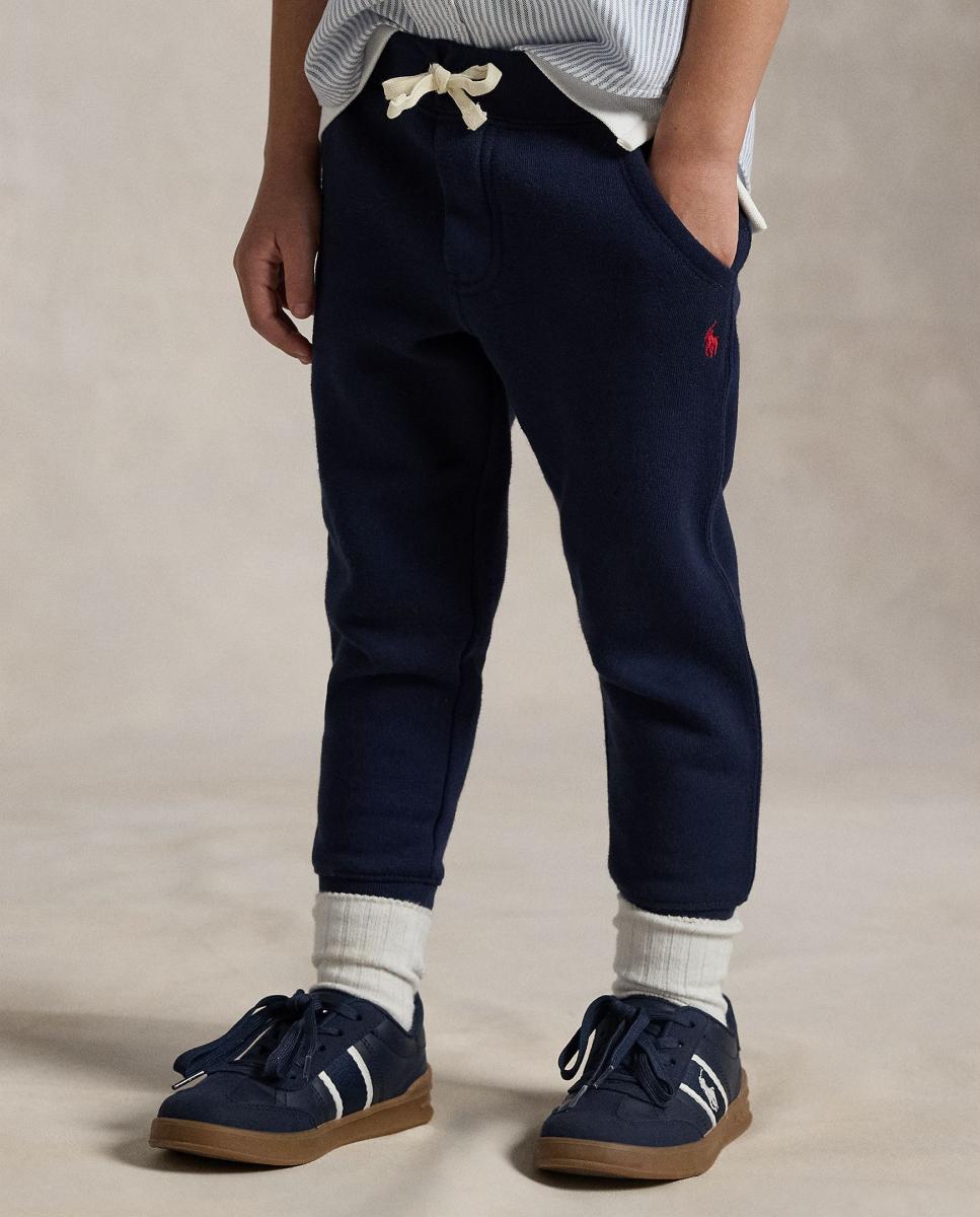Calças Desportivas de Felpa com Cavalo Bordado Polo Ralph Lauren Azul-marinho-2