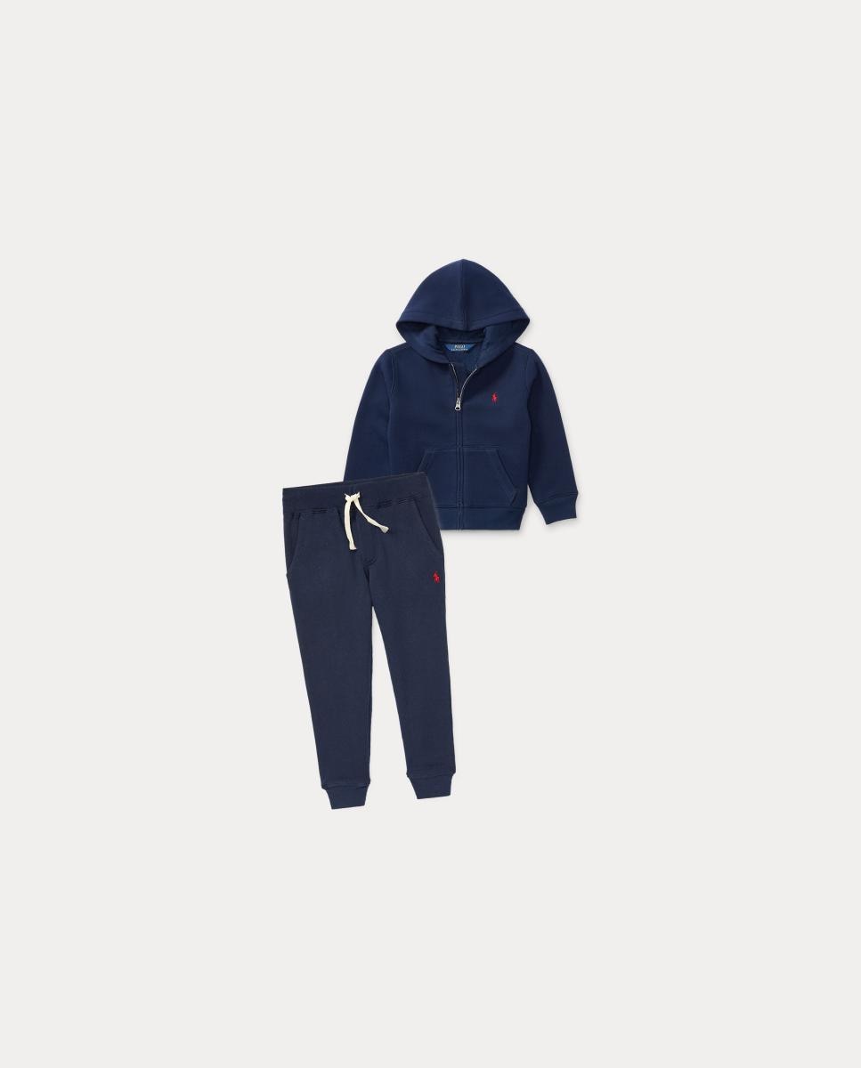 Calças Desportivas de Felpa com Cavalo Bordado Polo Ralph Lauren Azul-marinho-6