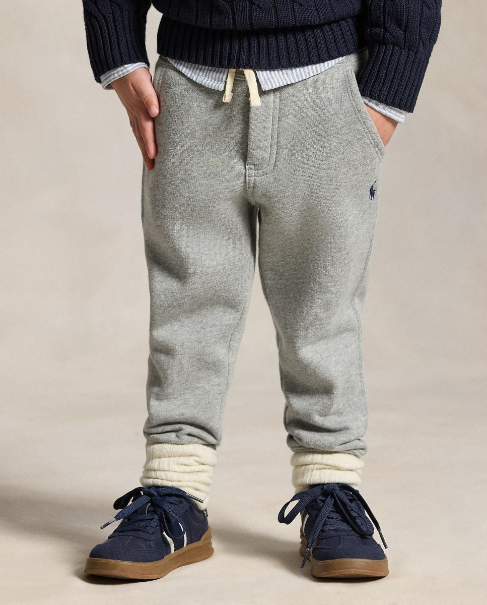 Calças Desportivas de Felpa com Cavalo Bordado Polo Ralph Lauren Cinzento-claro-2