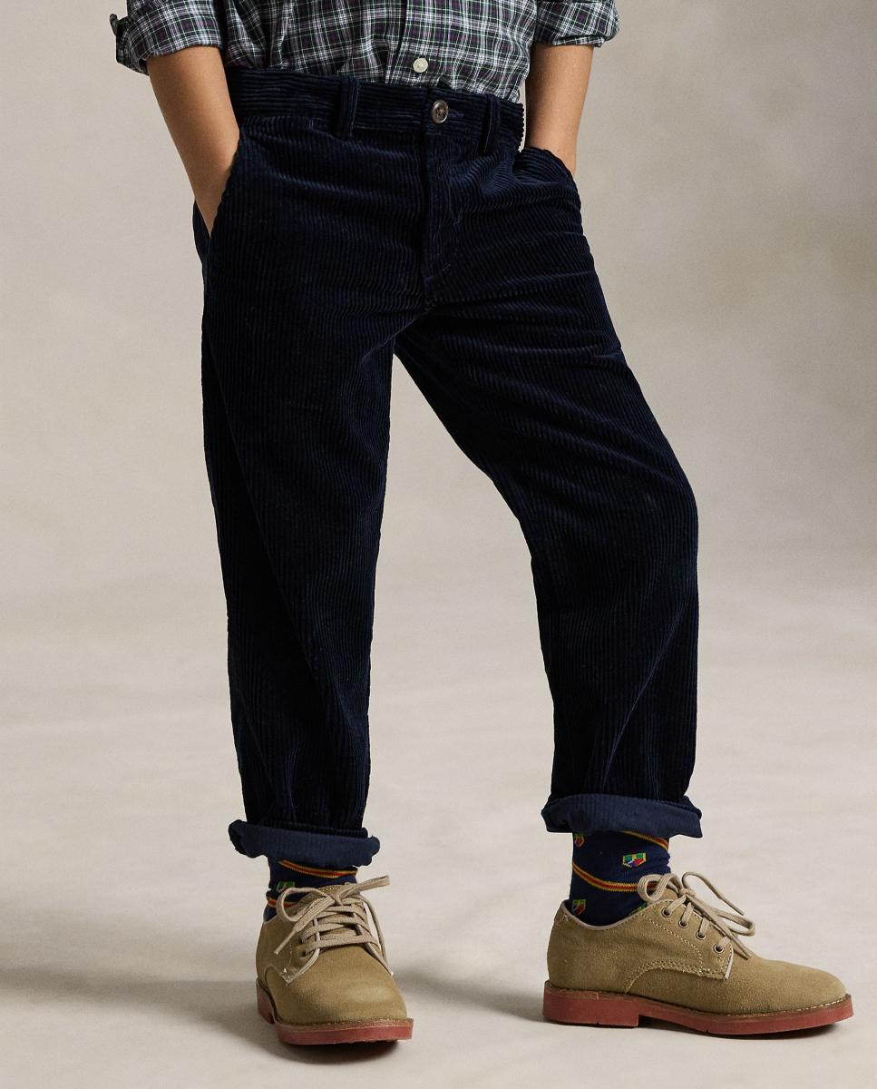 Calças de Bombazina Bedford Straight Fit Polo Ralph Lauren Azul-marinho-2