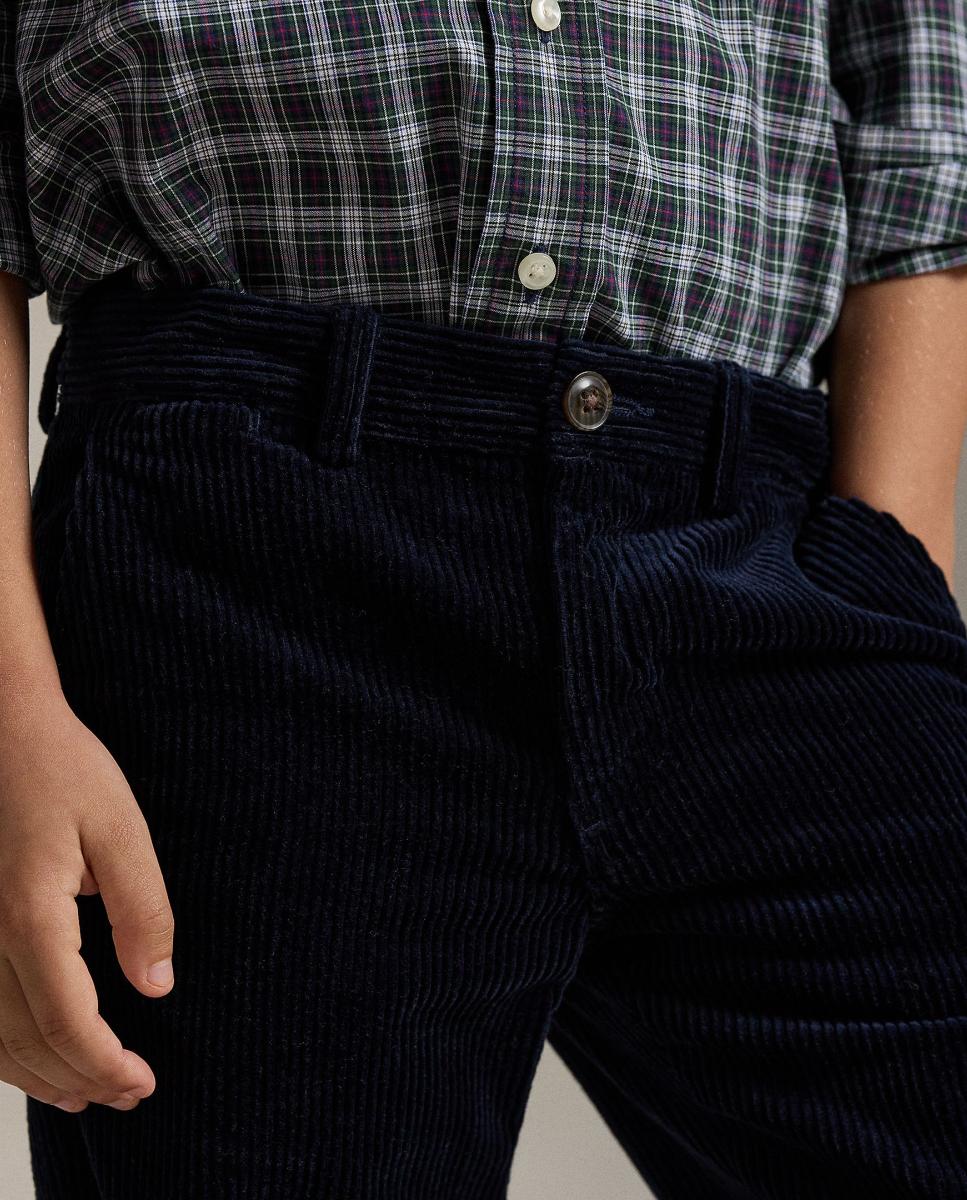 Calças de Bombazina Bedford Straight Fit Polo Ralph Lauren Azul-marinho-3