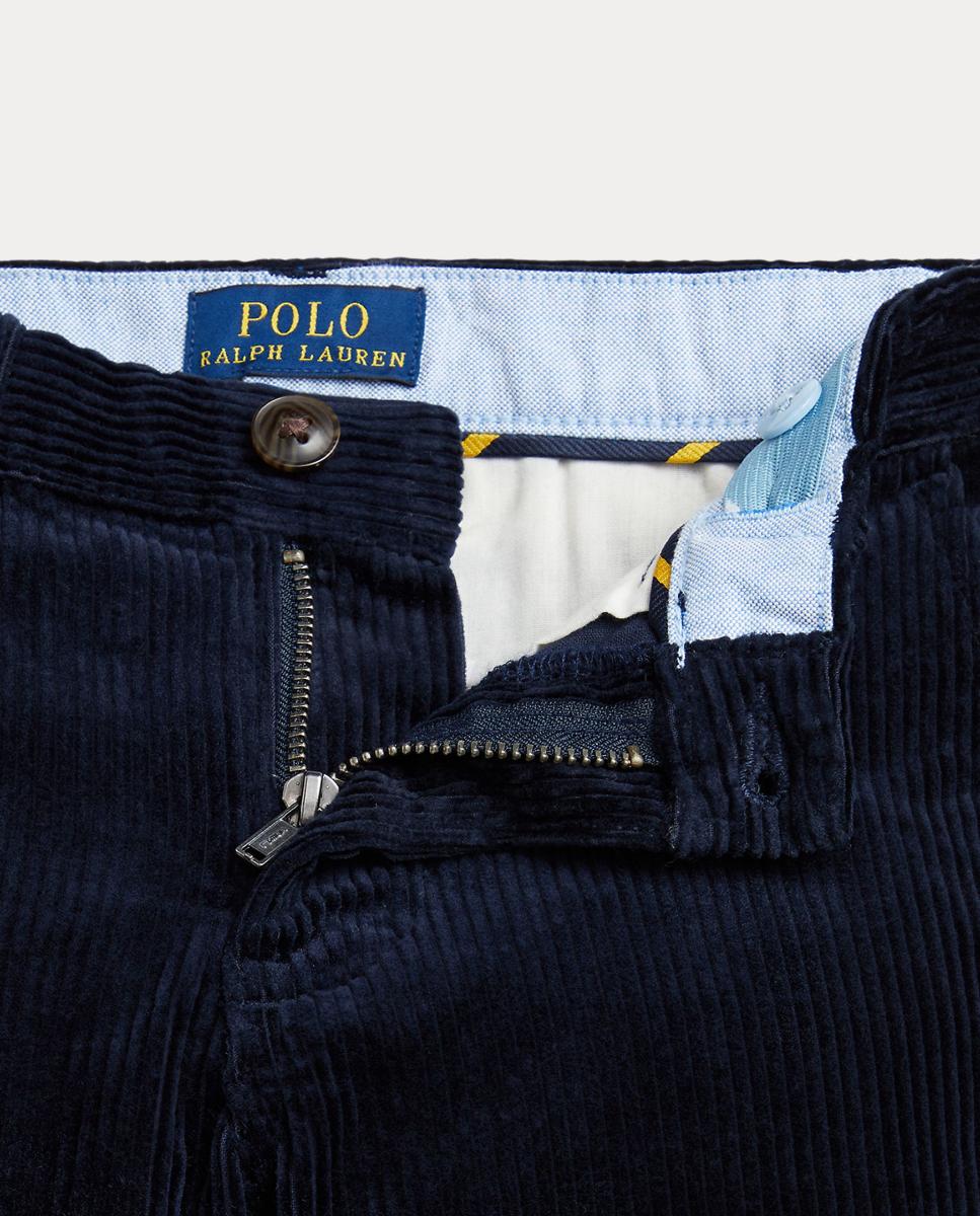 Calças de Bombazina Bedford Straight Fit Polo Ralph Lauren Azul-marinho-6