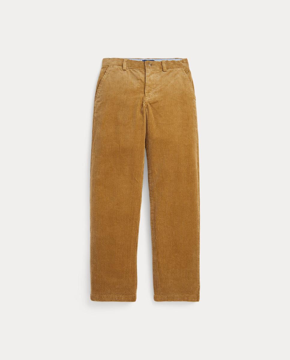 Calças de Bombazina Bedford Straight Fit Polo Ralph Lauren Camel-4