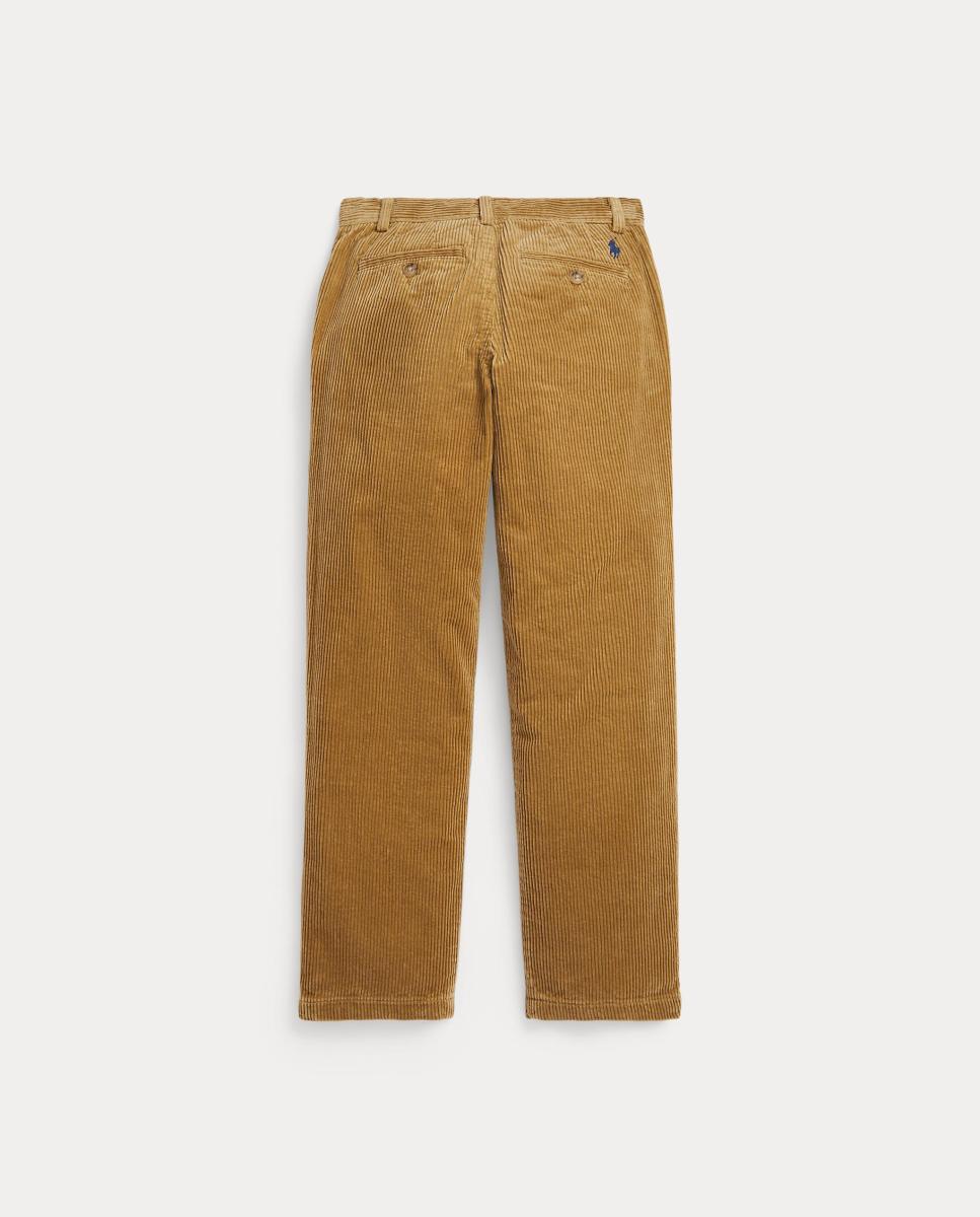 Calças de Bombazina Bedford Straight Fit Polo Ralph Lauren Camel-5
