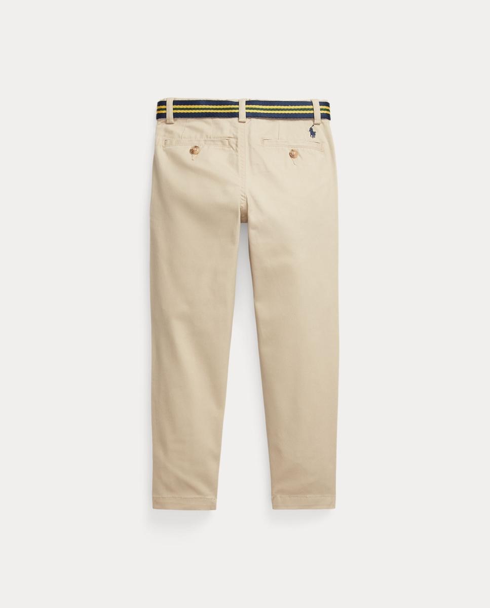 Calças Chino com Cinto e em Algodão - Caqui Polo Ralph Lauren Caqui-7