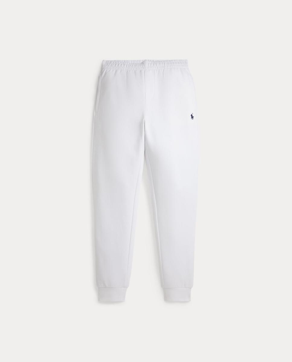 Calças Desportivas Estilo Joggers de Malha Dupla Polo Ralph Lauren Branco-1
