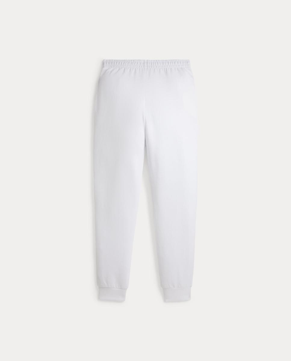 Calças Desportivas Estilo Joggers de Malha Dupla Polo Ralph Lauren Branco-2