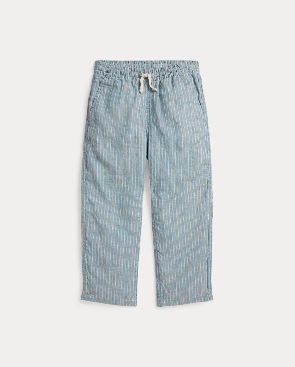 Imagem 0 de Calças Chino de Linho com Estampado