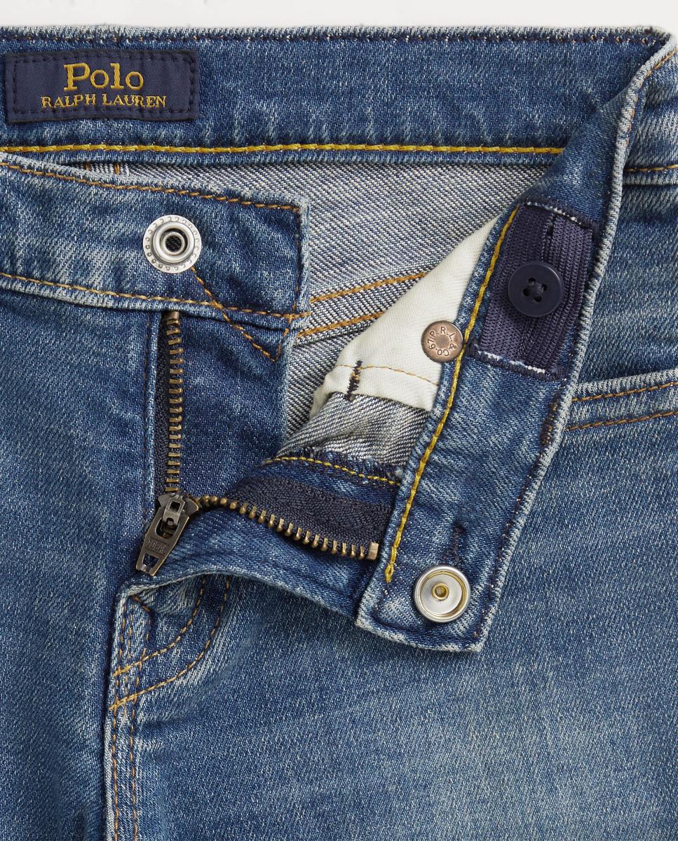 Jeans de Algodão Elástico Sullivan Slim Fit Polo Ralph Lauren Azul-índigo-3