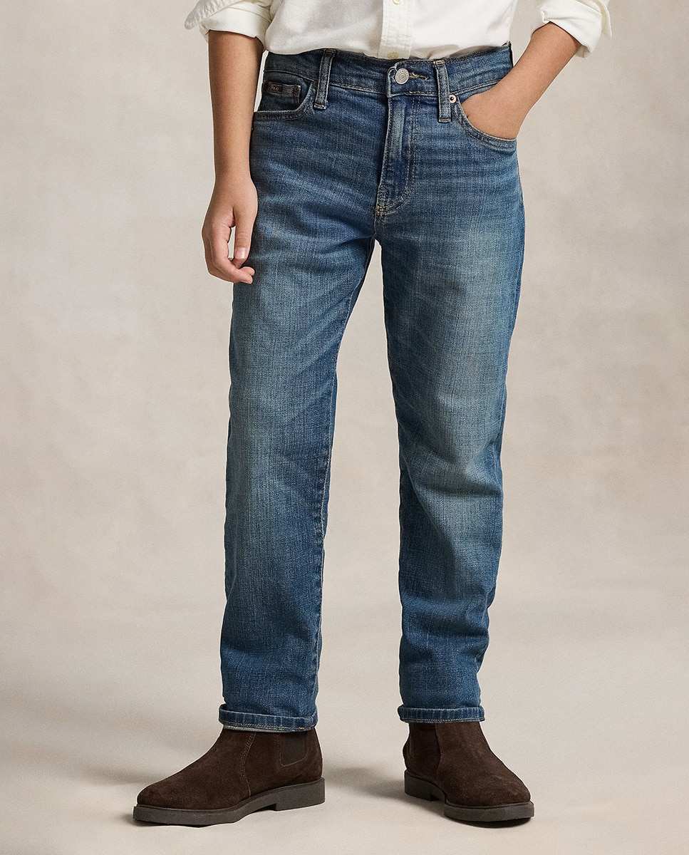 Jeans de Algodão Elástico Sullivan Slim Fit Polo Ralph Lauren Azul-índigo-2