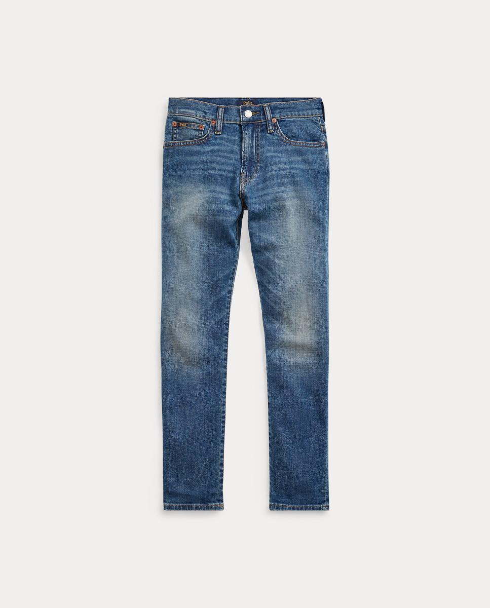 Jeans de Algodão Elástico Sullivan Slim Fit Polo Ralph Lauren Azul-índigo-4