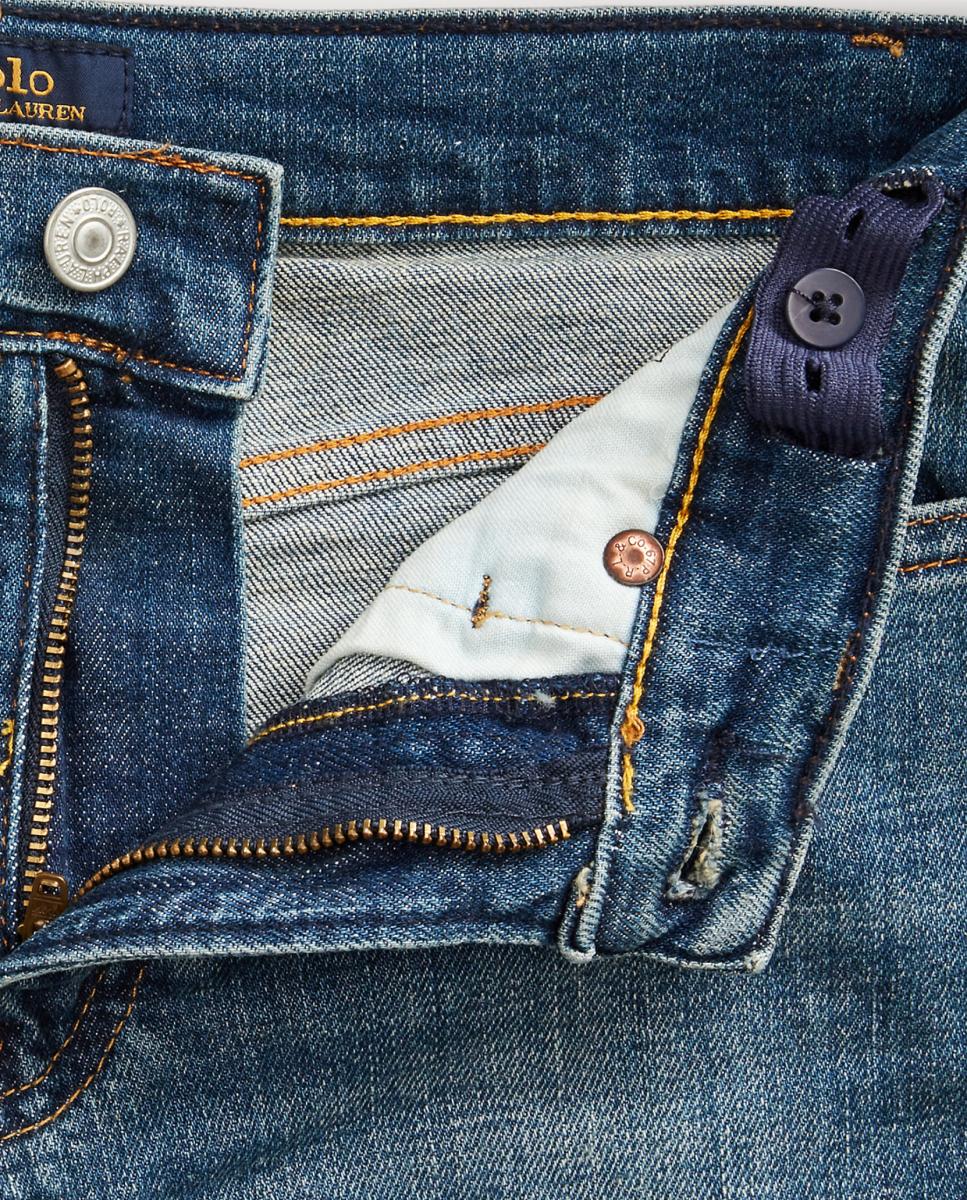 Jeans de Algodão Elástico Sullivan Slim Fit Polo Ralph Lauren Azul-índigo-6