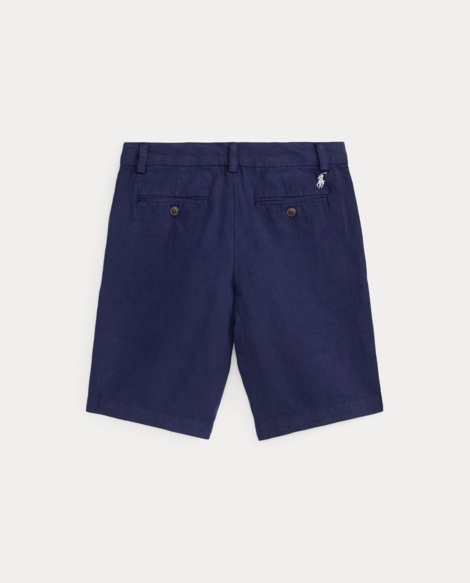Calções de Linho e Algodão Polo Ralph Lauren Azul-marinho-2