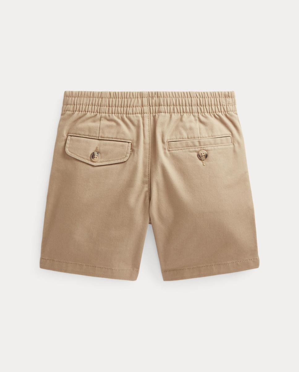 Calções de Algodão com Cavalo Bordado Polo Ralph Lauren Bege-2