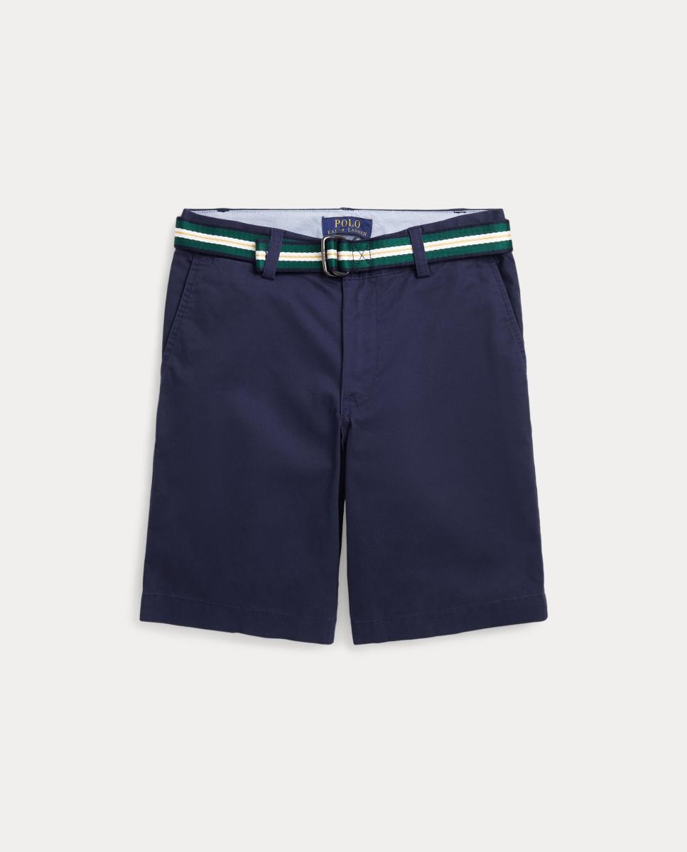 Calções Bedford de Algodão Azul-marinho-4