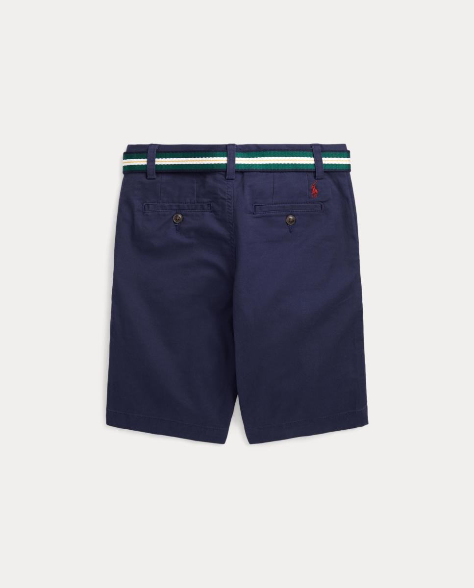 Calções Bedford de Algodão Azul-marinho-5