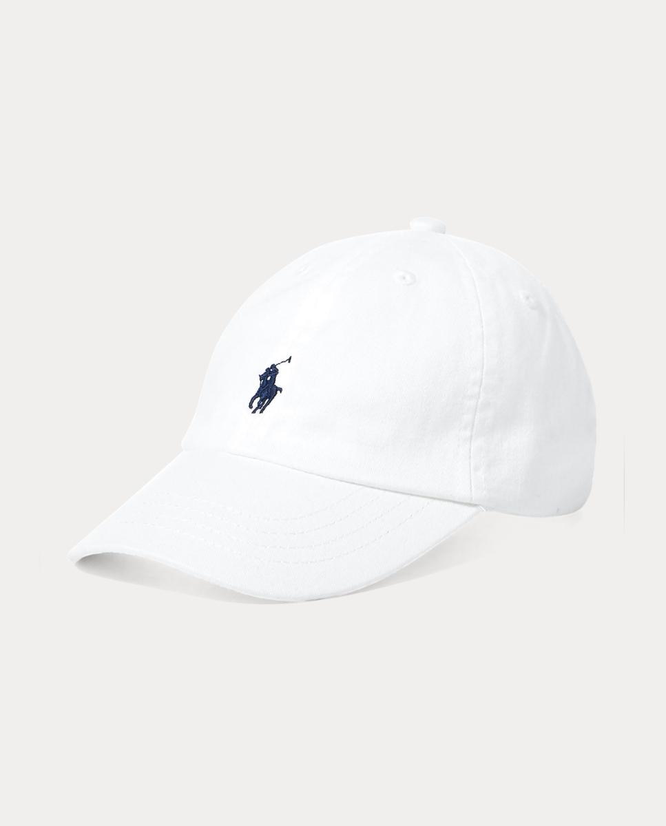 Boné Unissexo de Algodão com Cavalo Bordado Branco-2