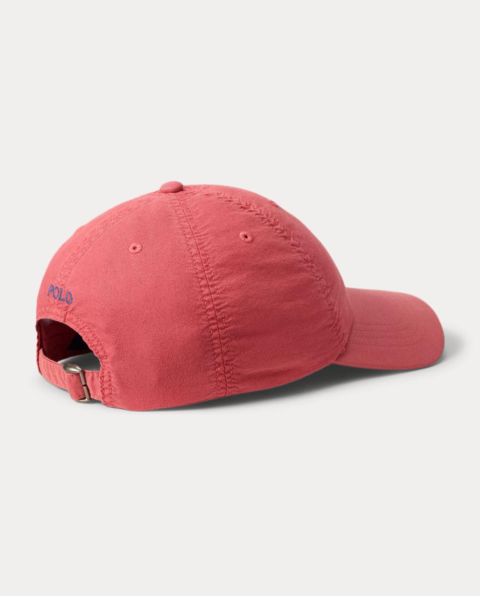 Boné Unissexo Oxford com Cavalo Bordado Coral-2