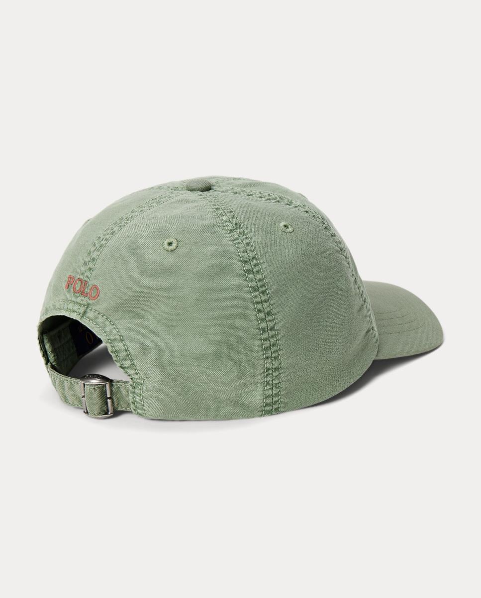 Boné Unissexo Oxford com Cavalo Bordado Verde-militar-2