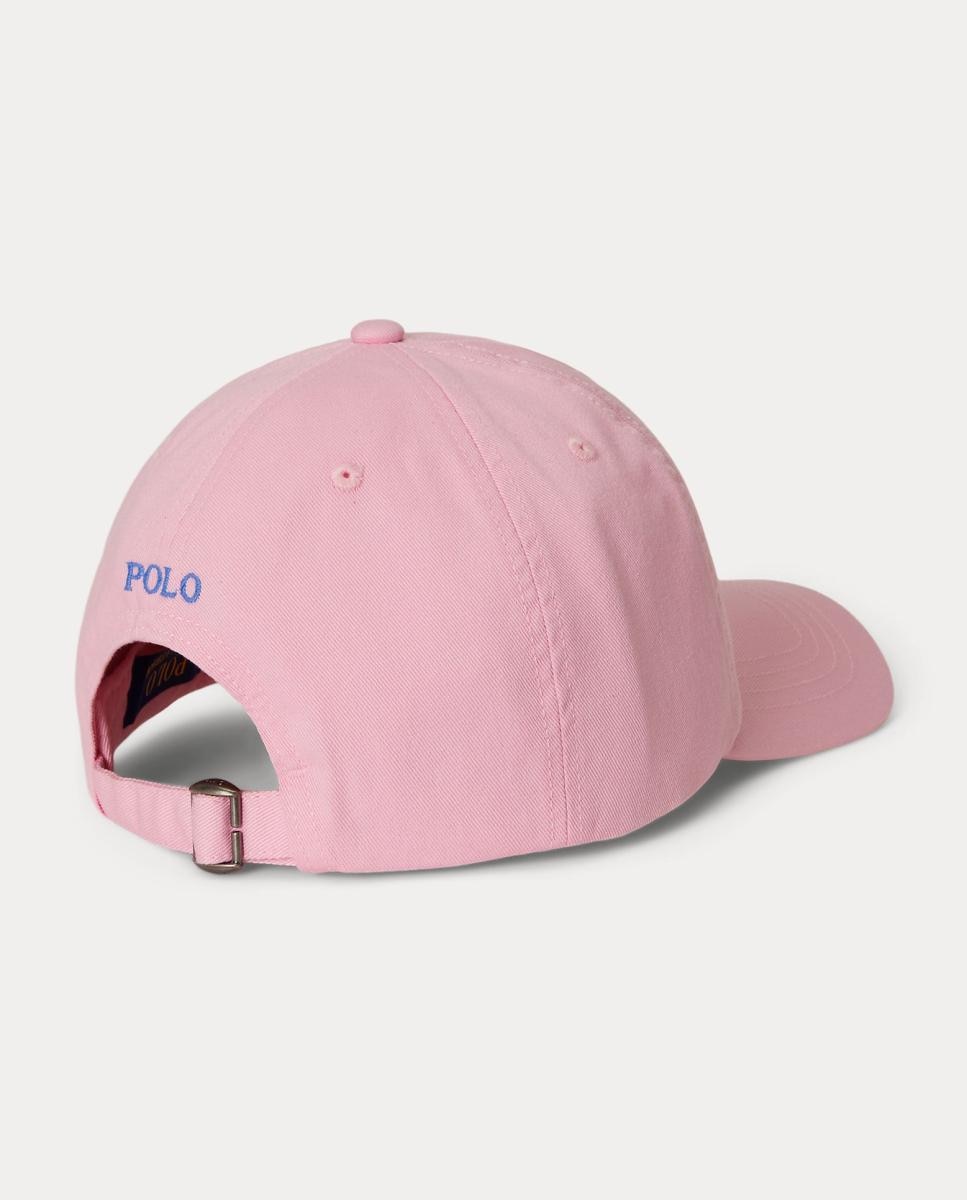 Boné de Algodão com Cavalo Bordado Rosa-2