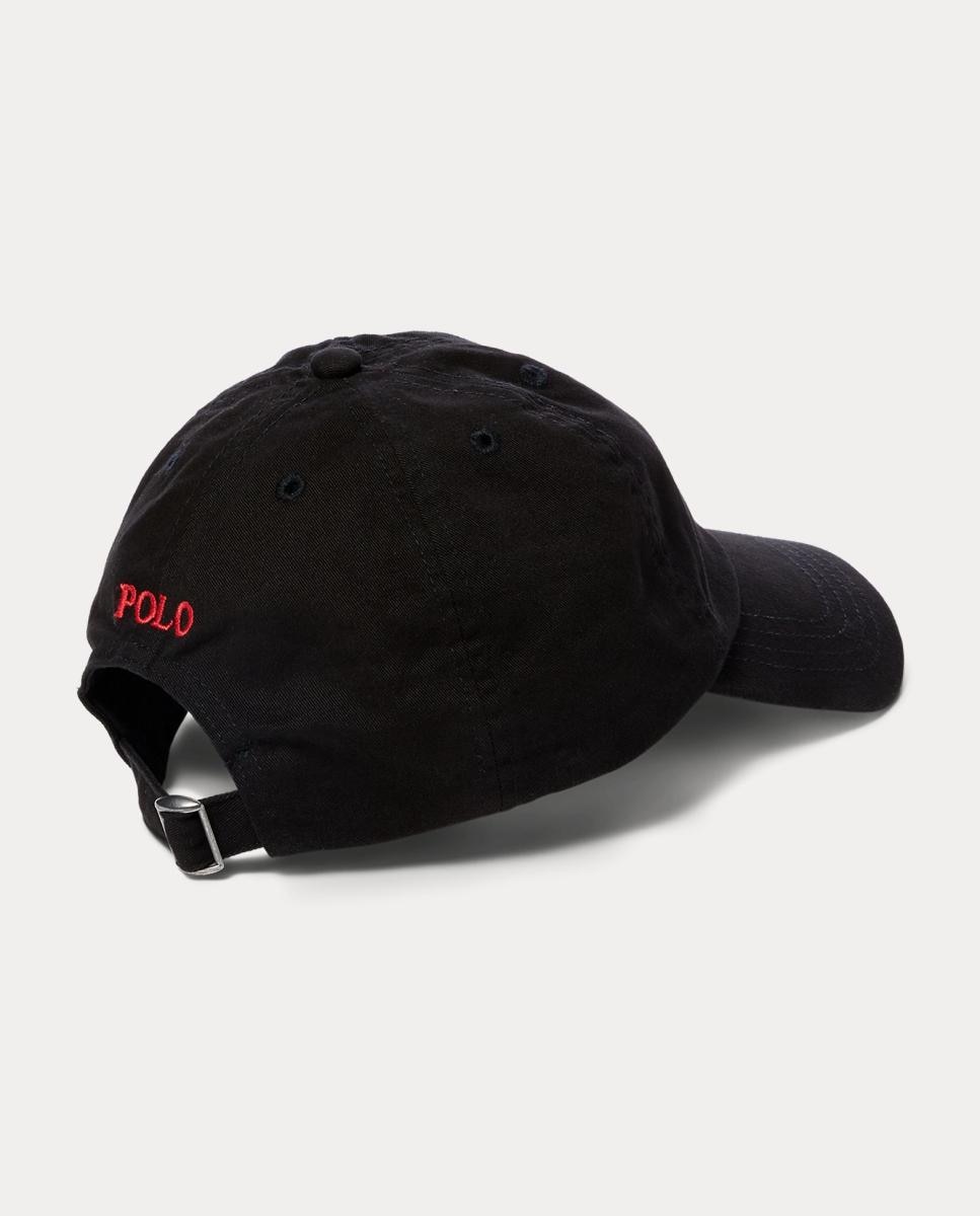 Boné Unissexo de Algodão com Cavalo Bordado Preto-2