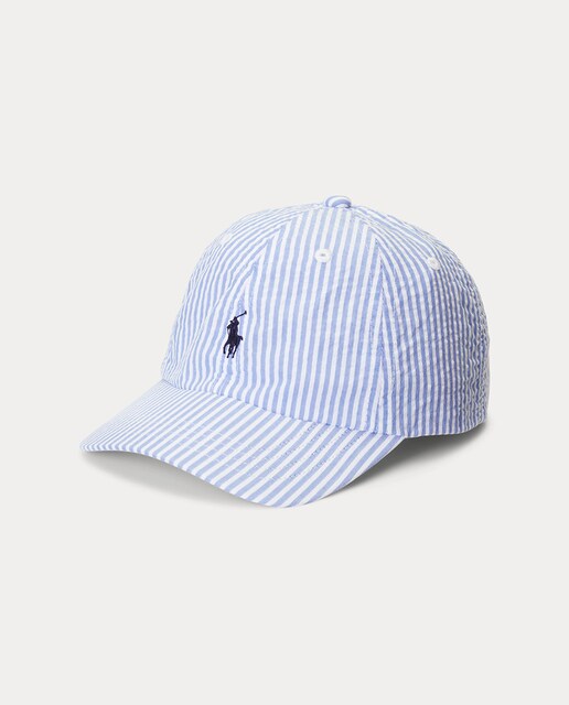 Imagen 0 de Gorra de rayas de niño en azul