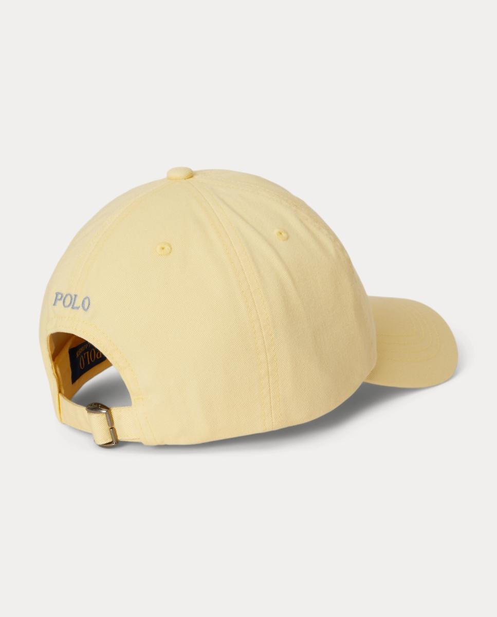 Boné Chino Unissexo de Algodão Amarelo-2