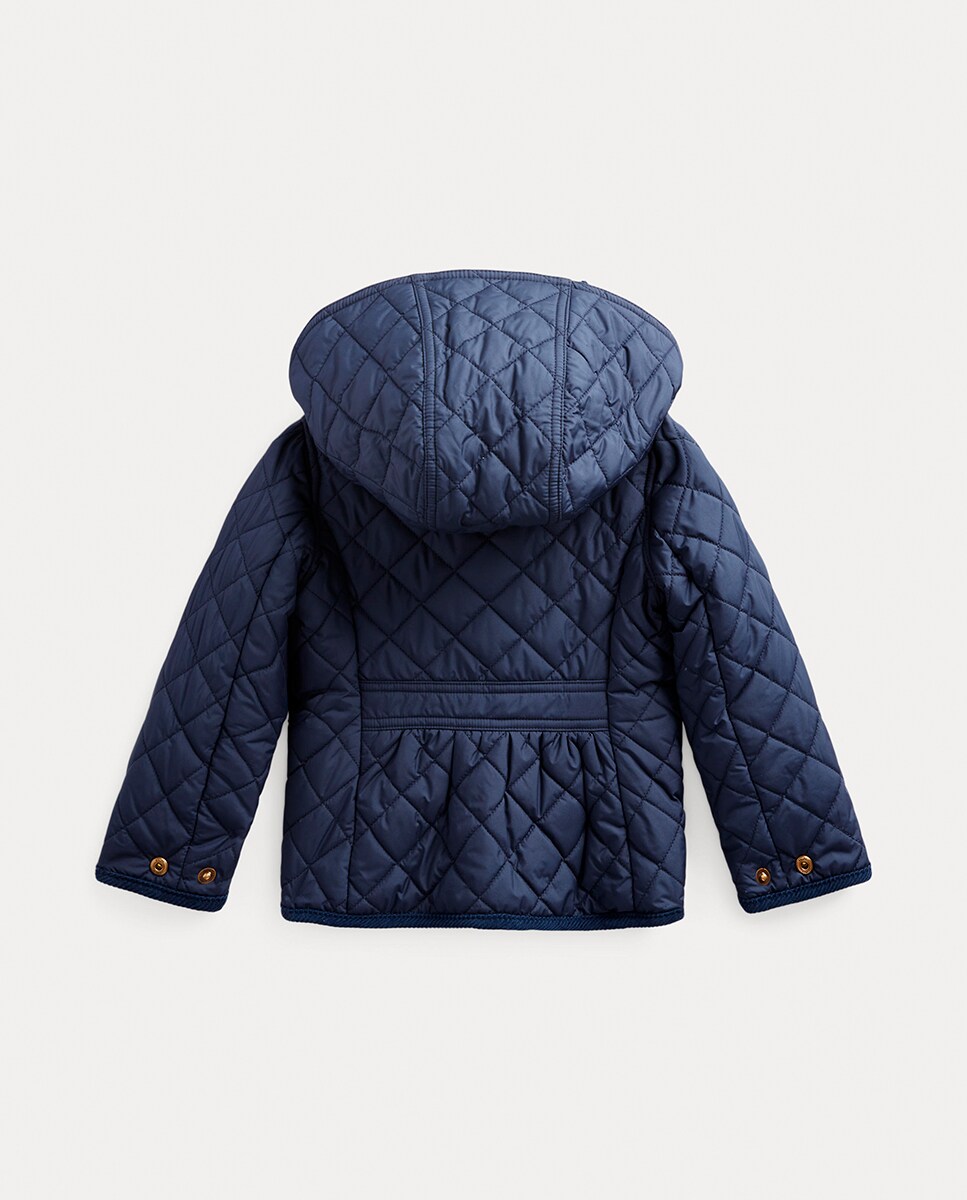 Casaco Cowboy Acolchoado com Capuz Azul-marinho-5