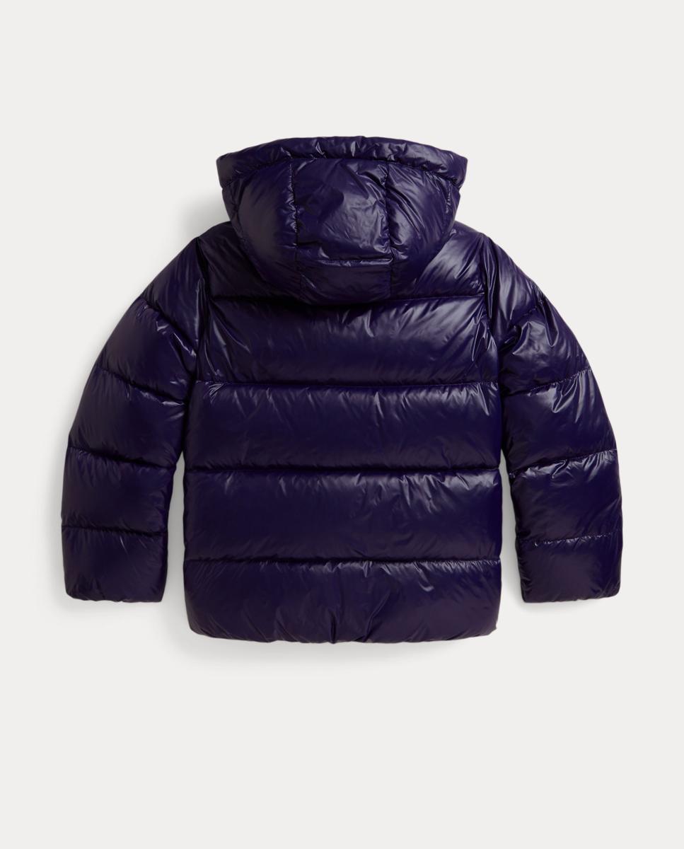 Blusão Acolchoado com Capuz Amovível e Cavalo Bordado Polo Ralph Lauren Azul-marinho-5