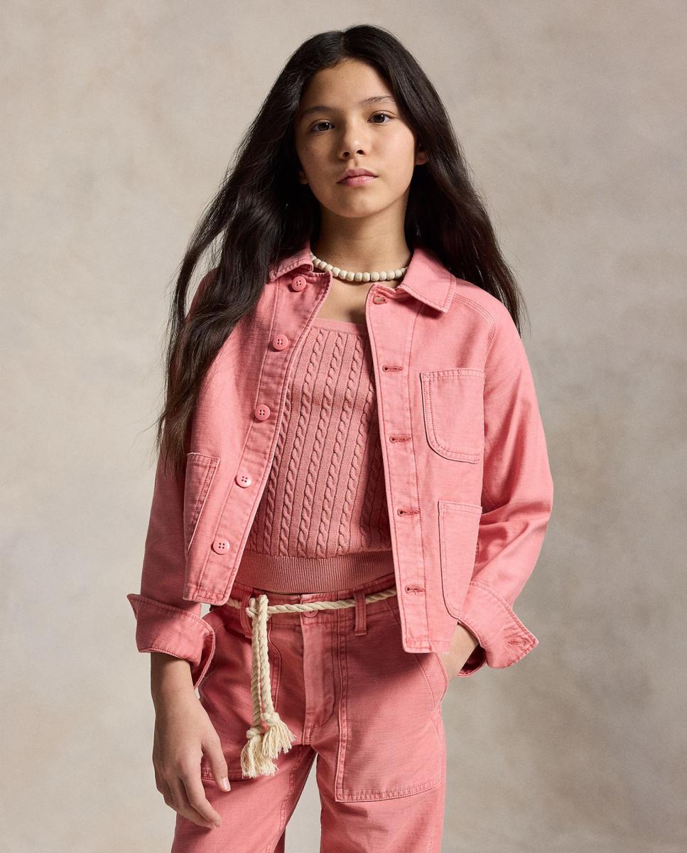 Blusão de Algodão com Botões Polo Ralph Lauren Terra-2