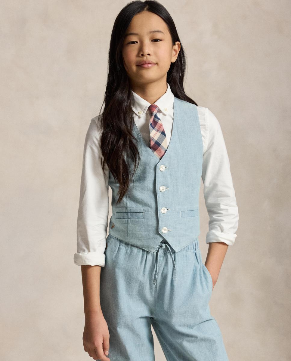 Imagem 0 de Colete de Chambray - Índigo