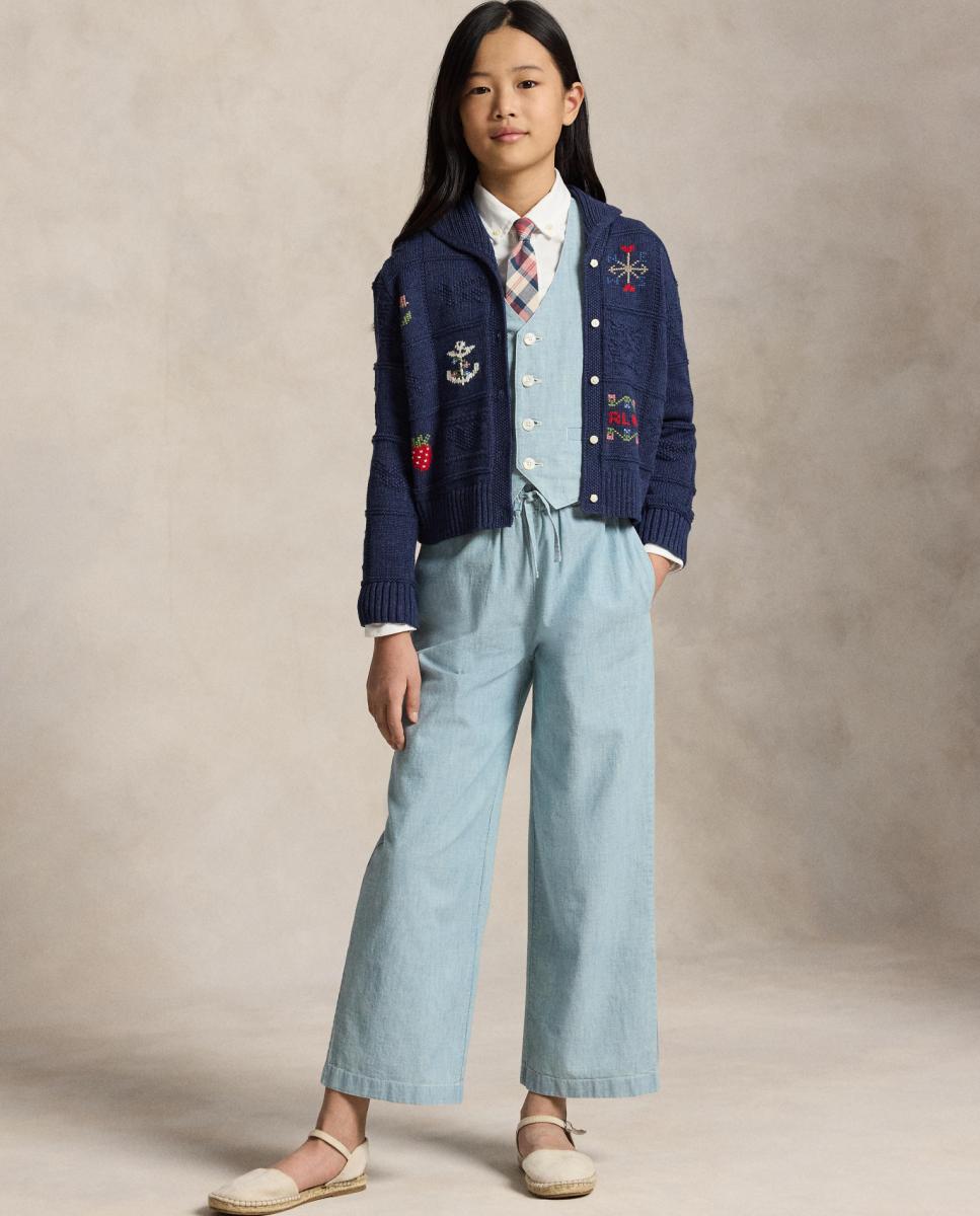 Colete de Chambray - Índigo Polo Ralph Lauren Índigo-2
