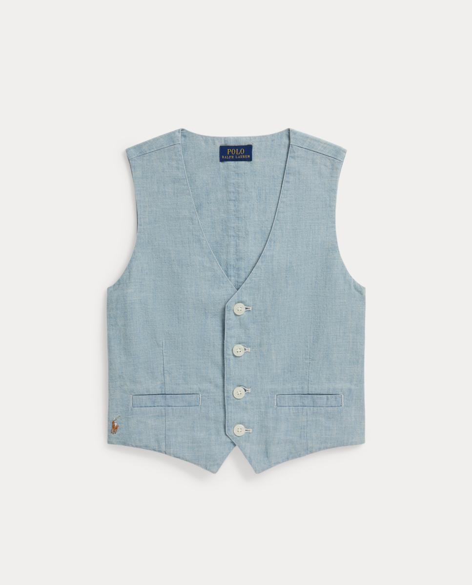 Colete de Chambray - Índigo Polo Ralph Lauren Índigo-4