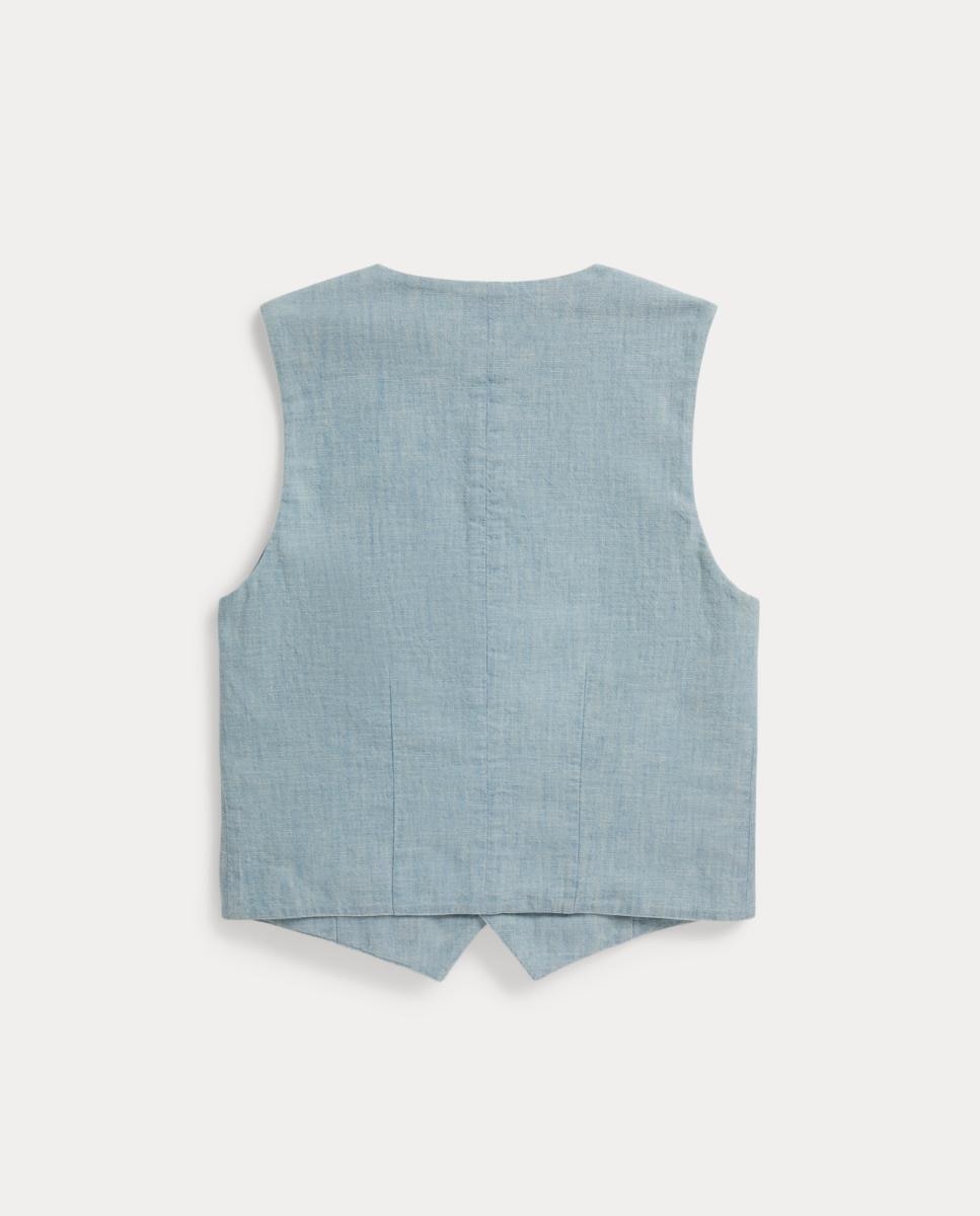 Colete de Chambray - Índigo Polo Ralph Lauren Índigo-5