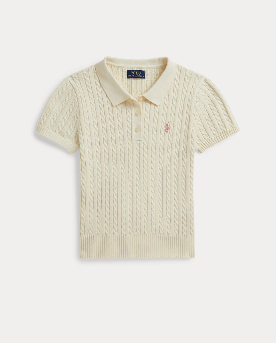 Imagem 0 de Camisola de Malha do Cabo tipo Polo de Algodão