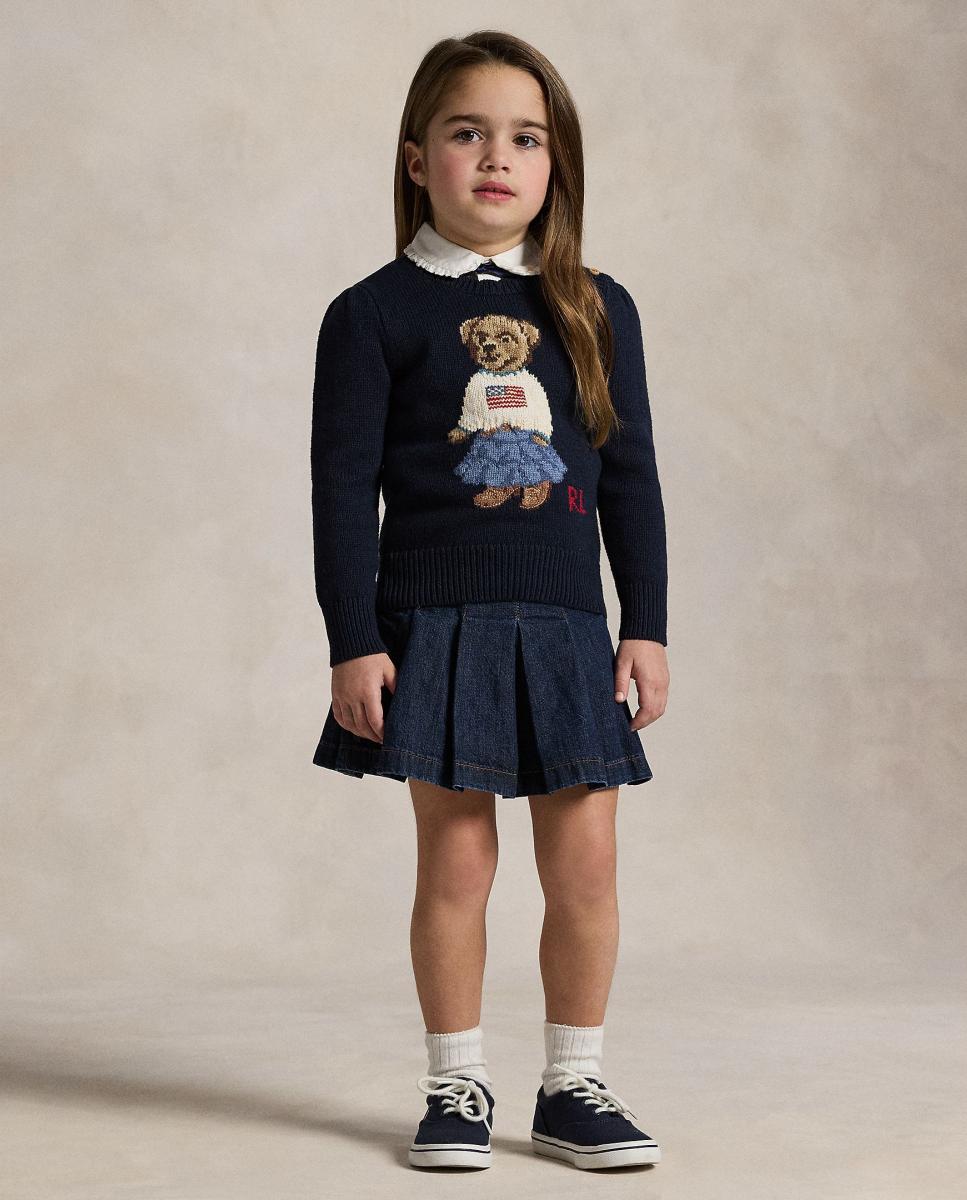 Imagem 0 de Camisola de Malha de Criança em Algodão com Polo Bear