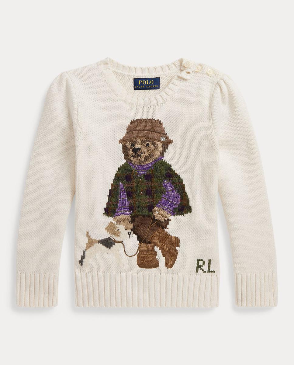 Imagem 0 de Camisola de Malha de Criança em Algodão com Polo Bear