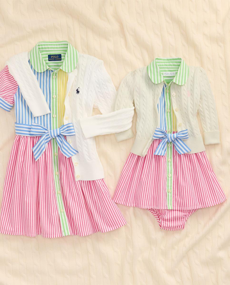 Cárdigan de niña de algodón en punto de ochos - Polo Ralph Lauren - Blanco Blanco-6