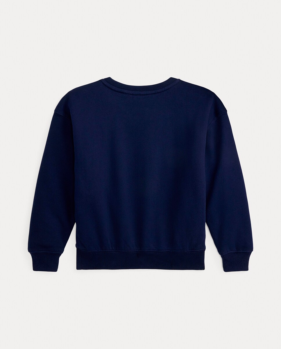Sweatshirt de Tecido Turco com Polo Bear Azul-marinho-5