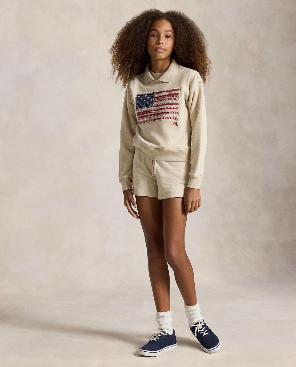 Imagem 0 de Sweatshirt com Gola e Bandeira Tecida