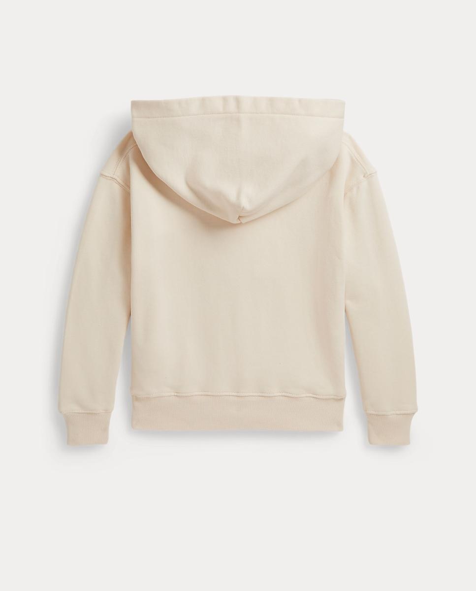Sweatshirt com Capuz de Algodão com o Ursinho em Patch Creme-5