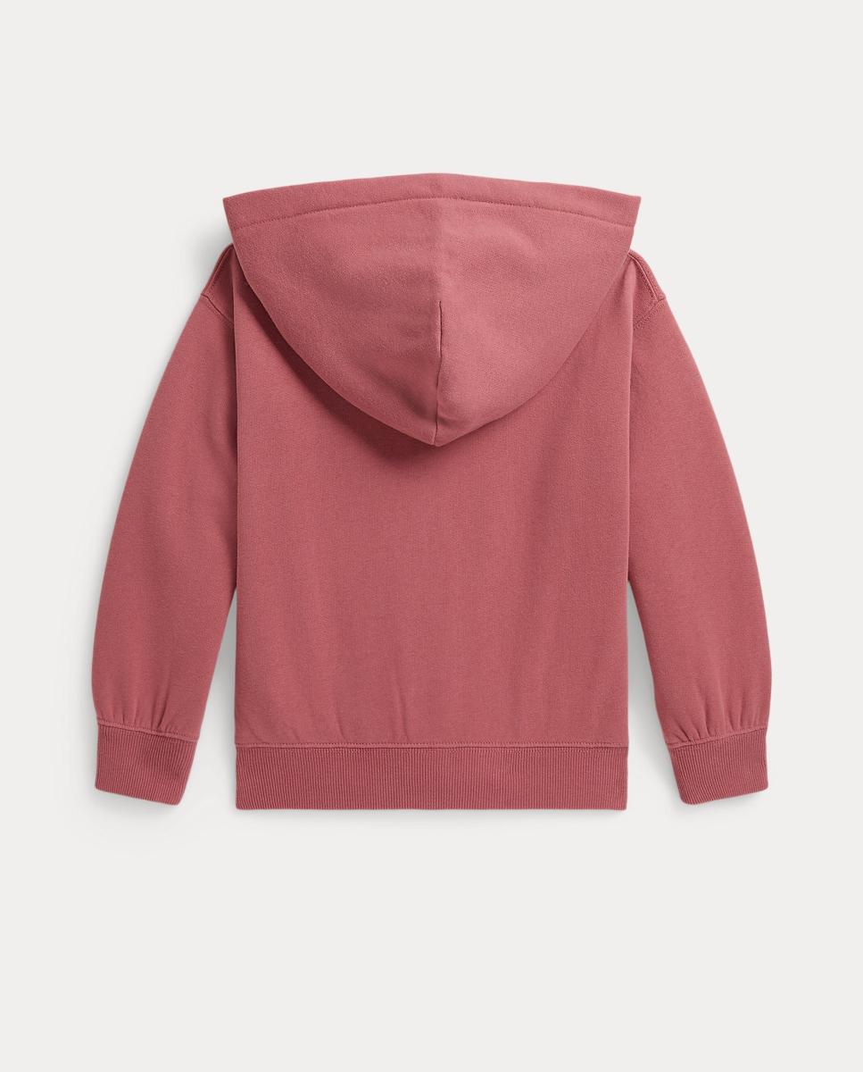 Sweatshirt de Felpa com Fecho de Correr Polo Ralph Lauren Rosa-5