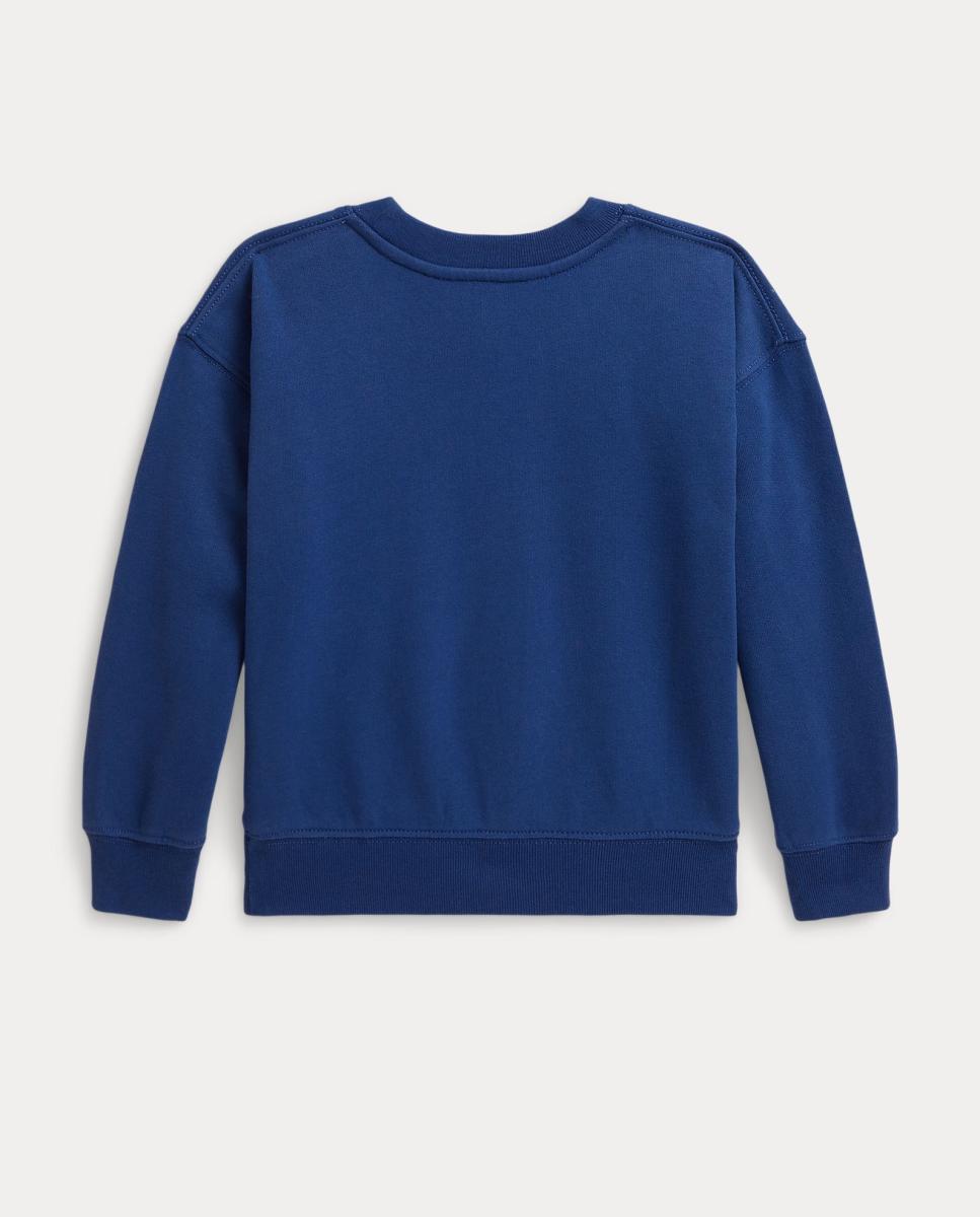 Sweatshirt de Felpa com Logótipo Azul-índigo-2