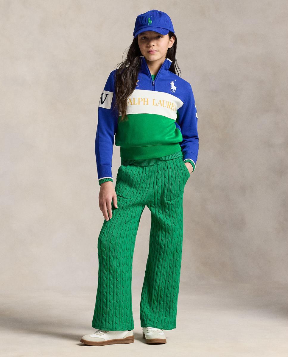 Sweatshirt de Rugby de Algodão com Big Pony Multicolor-3