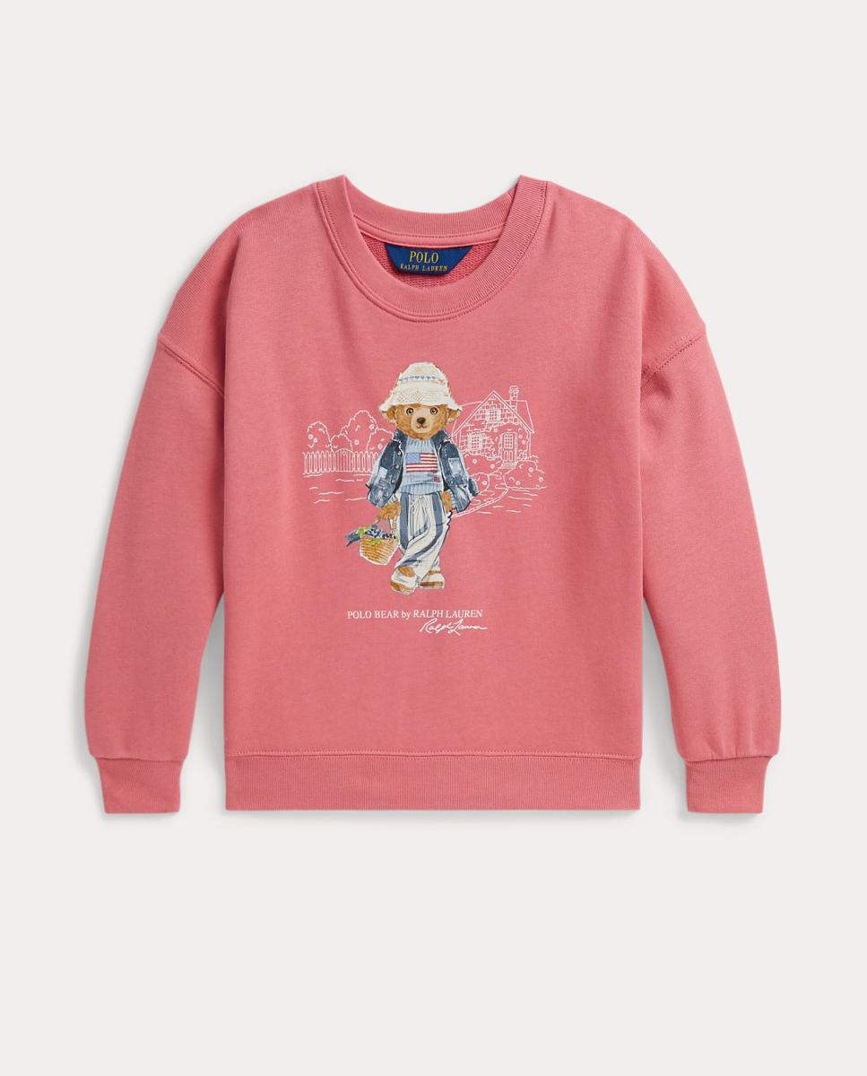 Imagen 0 de Sudadera de niña con cuello redondo y Polo Bear Coral