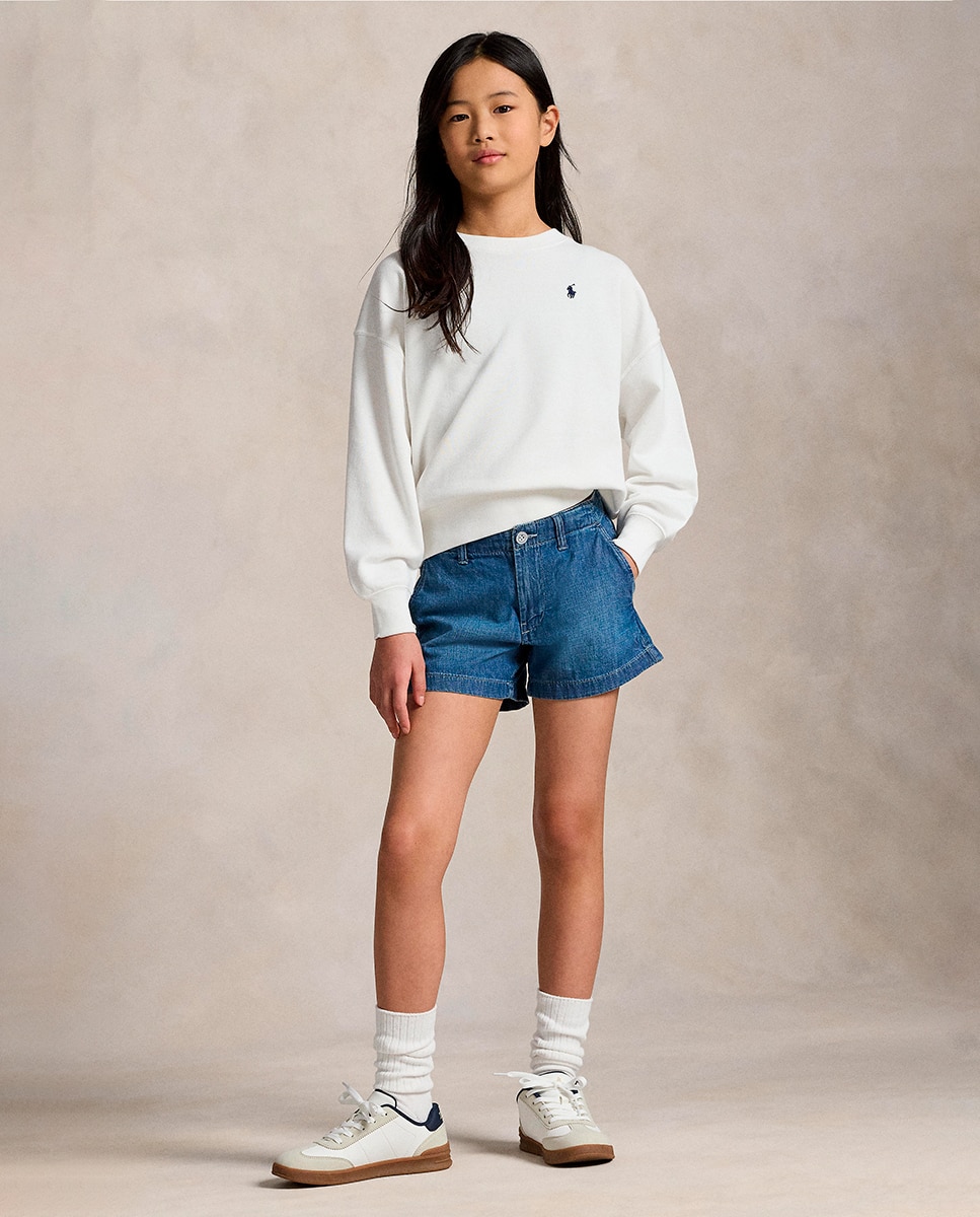Sweatshirt de Algodão com Logótipo Polo Ralph Lauren Branco-2