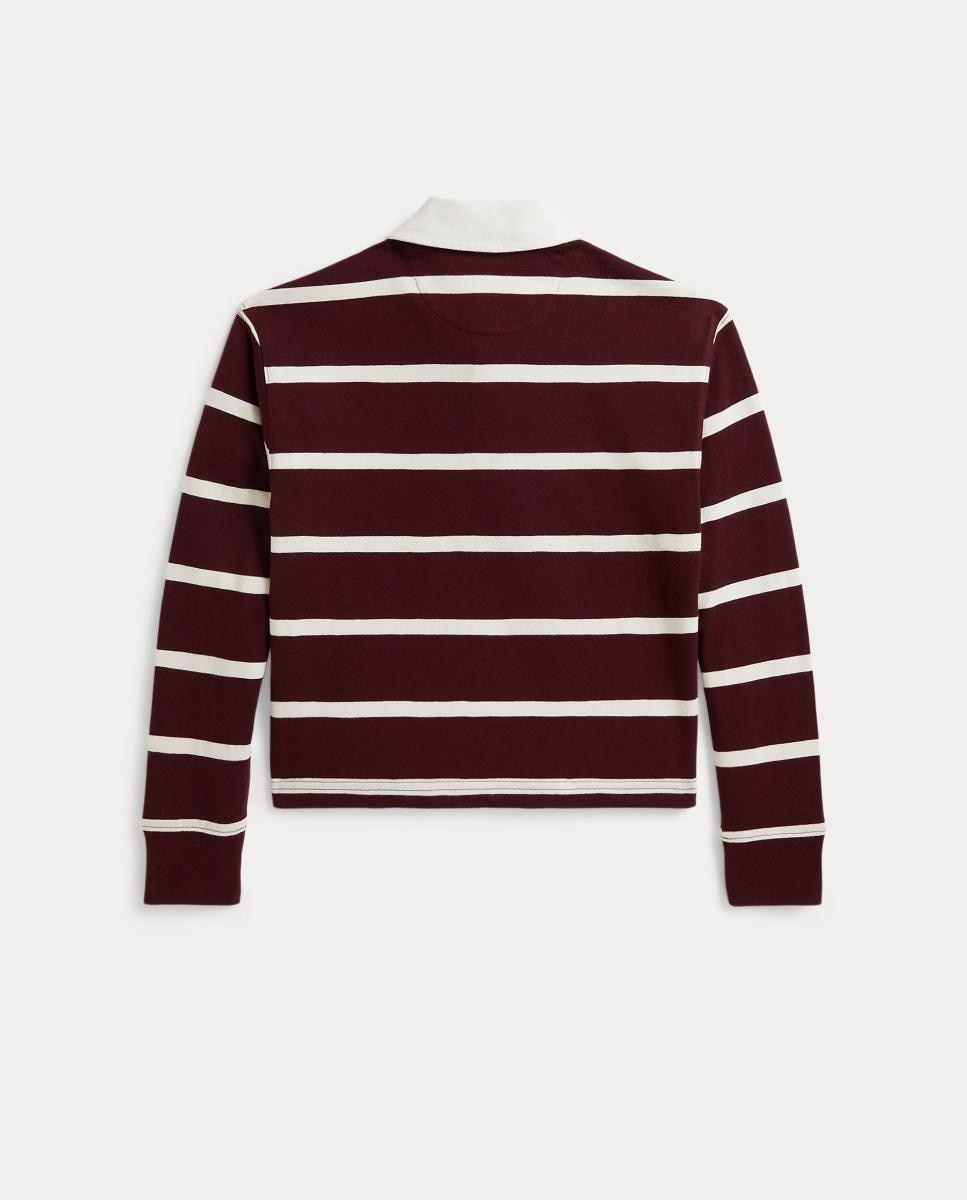 Polo Rugby Cropped de Algodão Polo Ralph Lauren Bordeaux-5