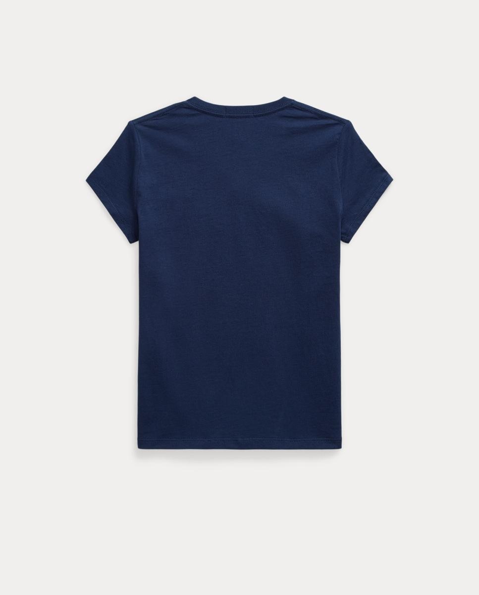 T-shirt de Malha Jersey de Algodão Polo Ralph Lauren Azul-marinho-2