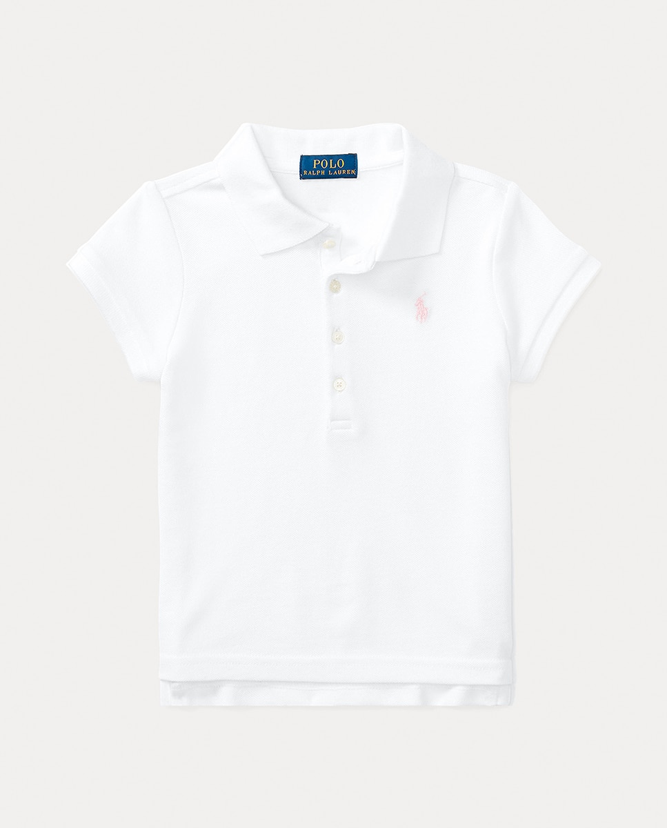 Polo de Piqué Elástico Polo Ralph Lauren Branco-4