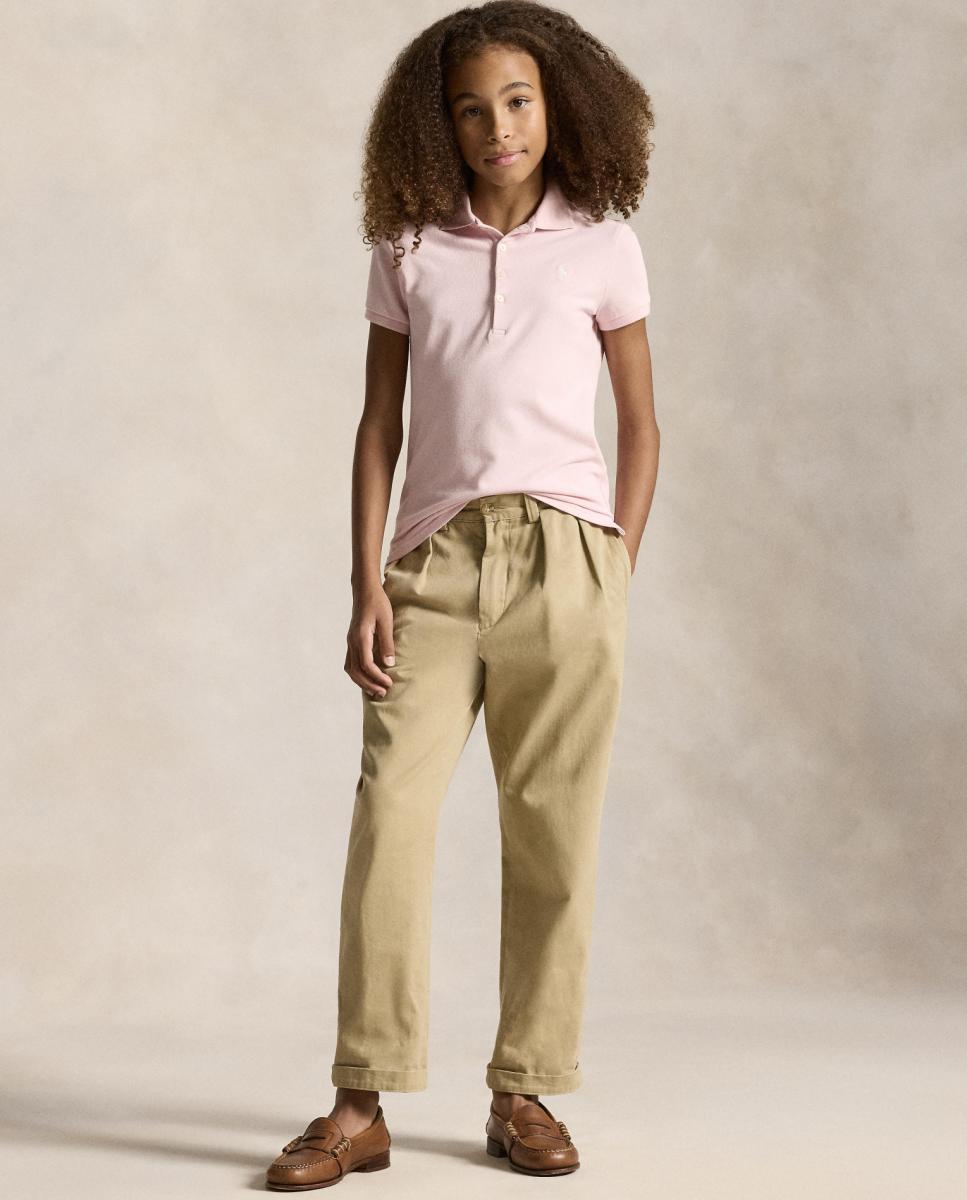 Polo de Piqué Elástico Polo Ralph Lauren Rosa-claro-2